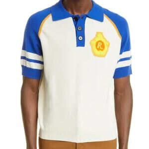 Rhude Men's Colorblock Wool & Cashmere Polo Medium NEW